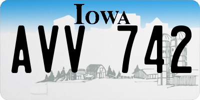 IA license plate AVV742