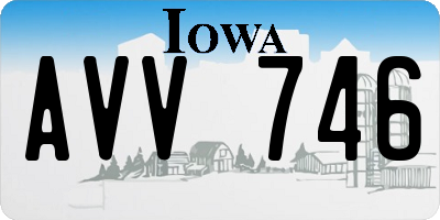 IA license plate AVV746