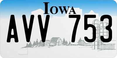 IA license plate AVV753