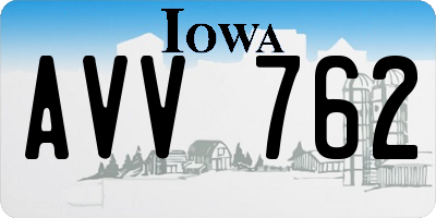 IA license plate AVV762