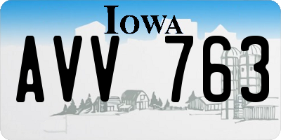 IA license plate AVV763