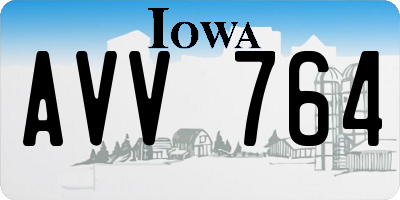 IA license plate AVV764