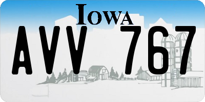 IA license plate AVV767