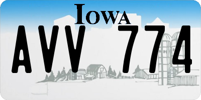 IA license plate AVV774