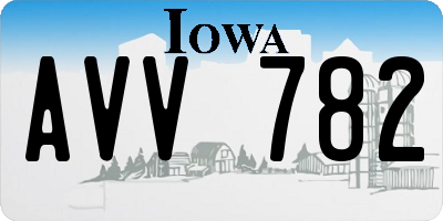 IA license plate AVV782