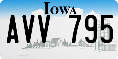 IA license plate AVV795