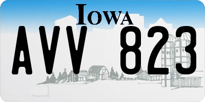 IA license plate AVV823