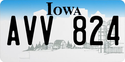 IA license plate AVV824
