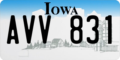 IA license plate AVV831