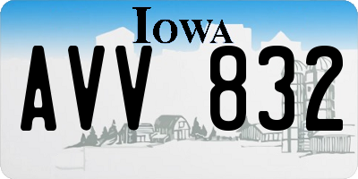 IA license plate AVV832