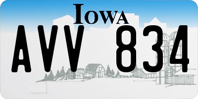 IA license plate AVV834