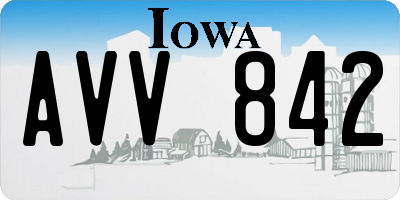 IA license plate AVV842