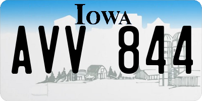 IA license plate AVV844
