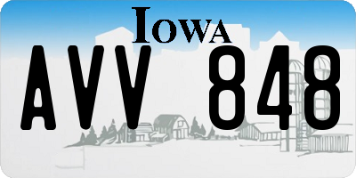 IA license plate AVV848