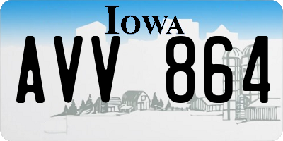 IA license plate AVV864