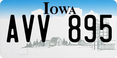 IA license plate AVV895