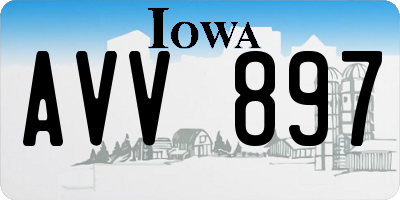 IA license plate AVV897