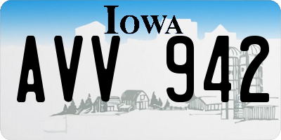 IA license plate AVV942