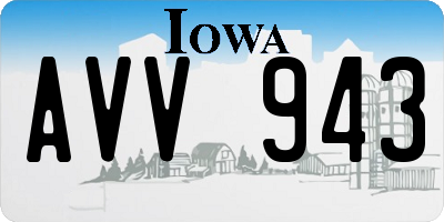 IA license plate AVV943