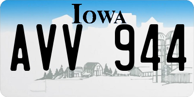 IA license plate AVV944