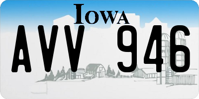 IA license plate AVV946