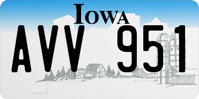 IA license plate AVV951