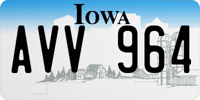 IA license plate AVV964