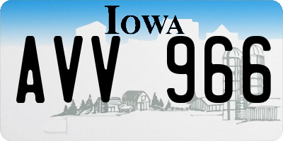 IA license plate AVV966