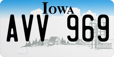 IA license plate AVV969