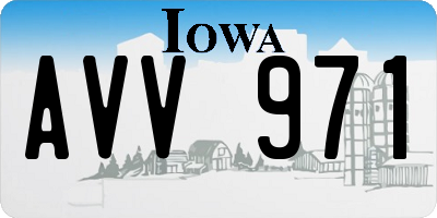 IA license plate AVV971