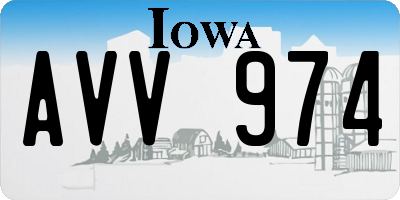 IA license plate AVV974