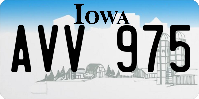 IA license plate AVV975