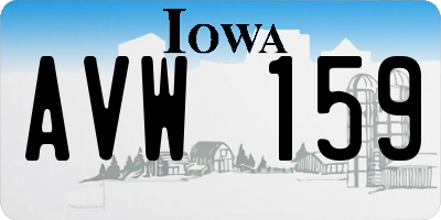 IA license plate AVW159
