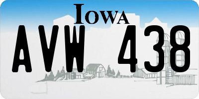 IA license plate AVW438