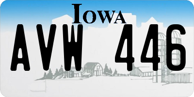 IA license plate AVW446
