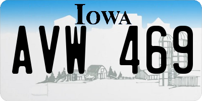 IA license plate AVW469