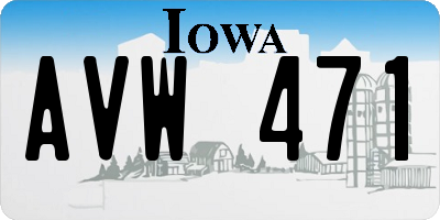 IA license plate AVW471