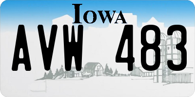 IA license plate AVW483