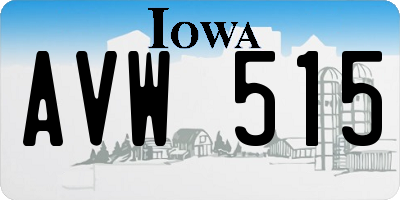 IA license plate AVW515