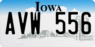 IA license plate AVW556