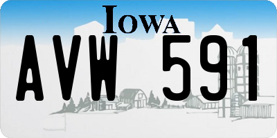 IA license plate AVW591