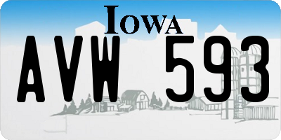 IA license plate AVW593