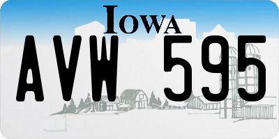 IA license plate AVW595