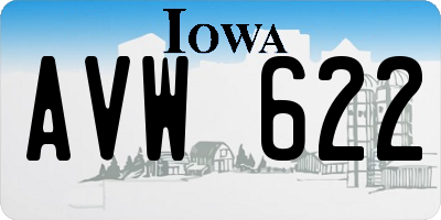 IA license plate AVW622