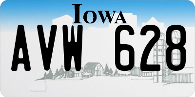 IA license plate AVW628