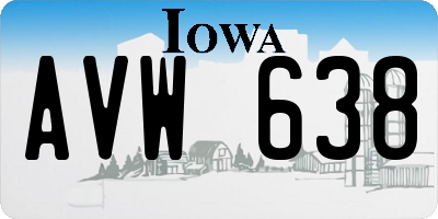 IA license plate AVW638
