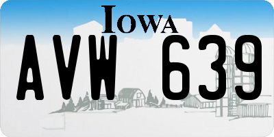 IA license plate AVW639