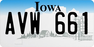 IA license plate AVW661