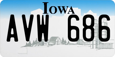 IA license plate AVW686