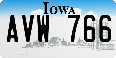 IA license plate AVW766